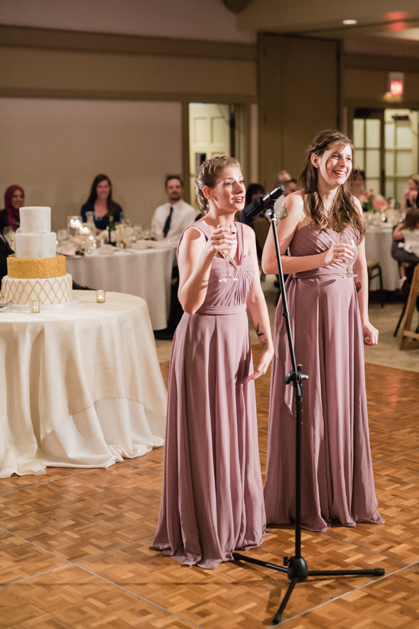 Maid of honor toast.
