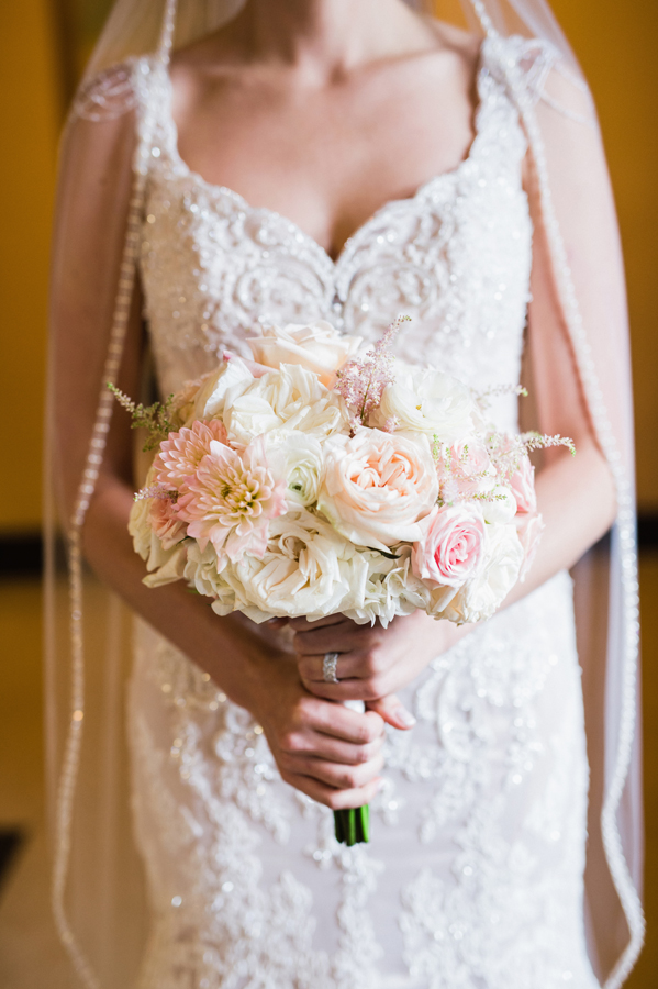 Detail shot of wedding flowers.