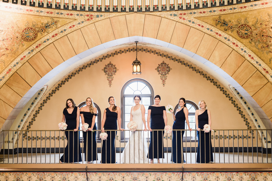 Bride and bridesmaids.