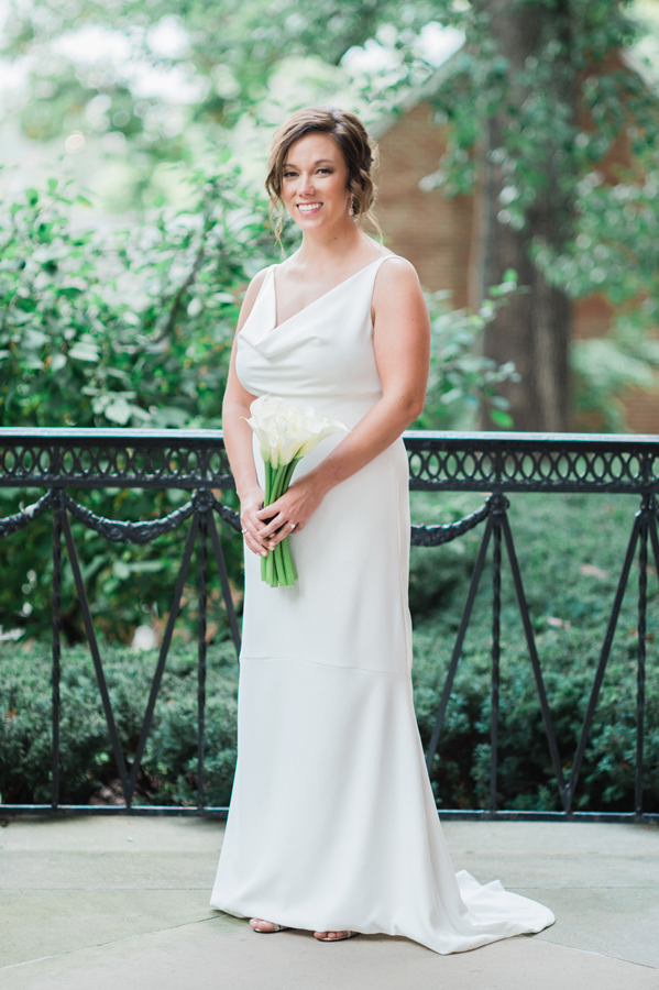 Portrait of bride at Kalamazoo College.