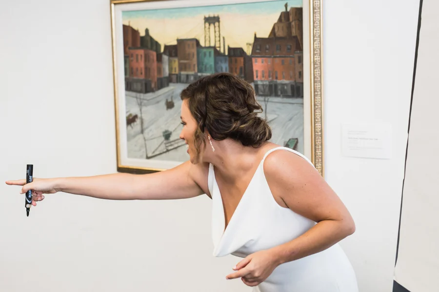 Wedding day pictionary.