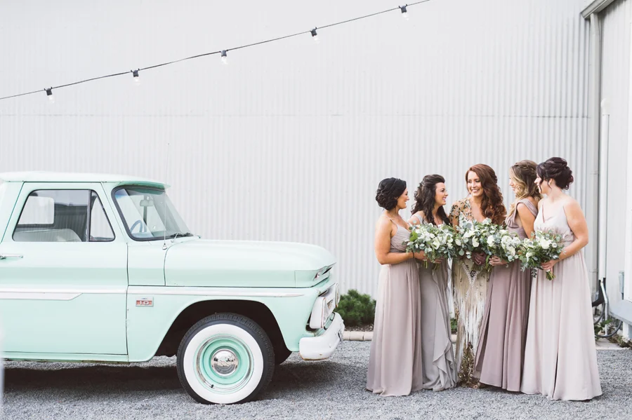 Bridesmaids at Warehouse 109.