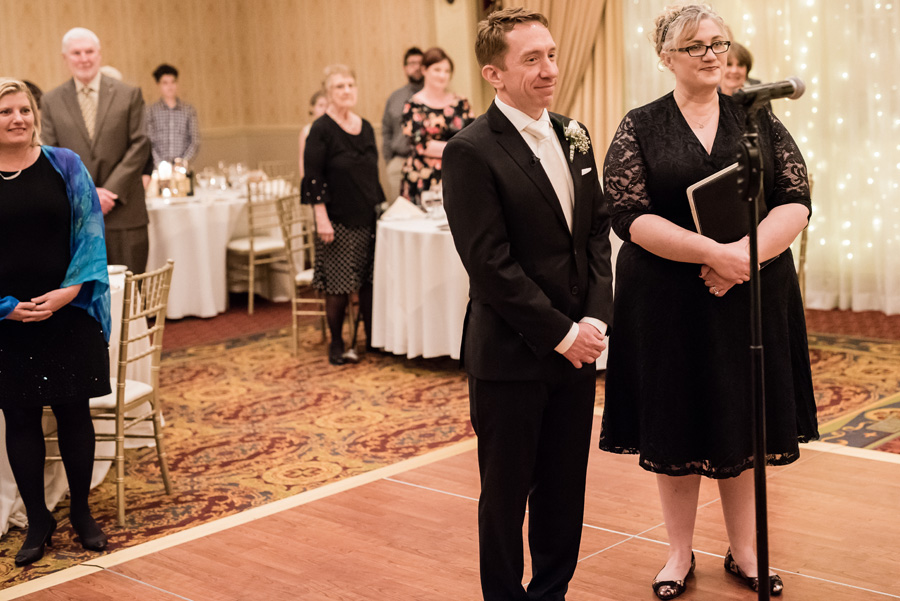 Wedding ceremony at the Carleton in Oak Park.