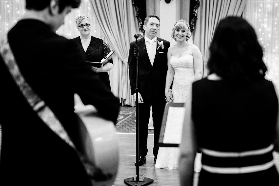 Wedding ceremony at the Carleton in Oak Park.