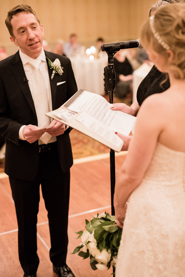 Wedding ceremony at the Carleton in Oak Park.