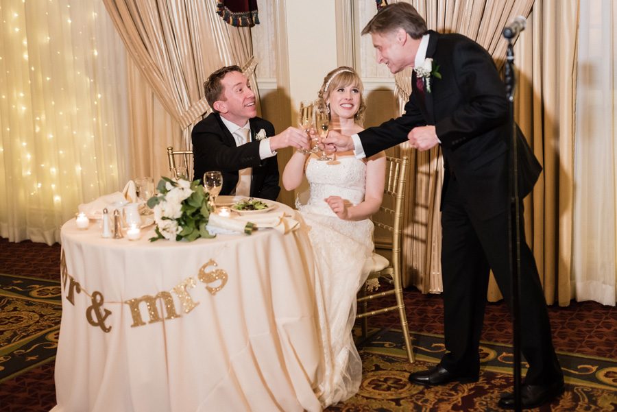 Wedding reception at the Carleton in Oak Park.