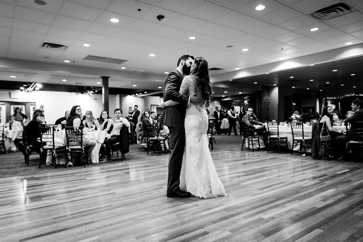 Bride and groom first dance.