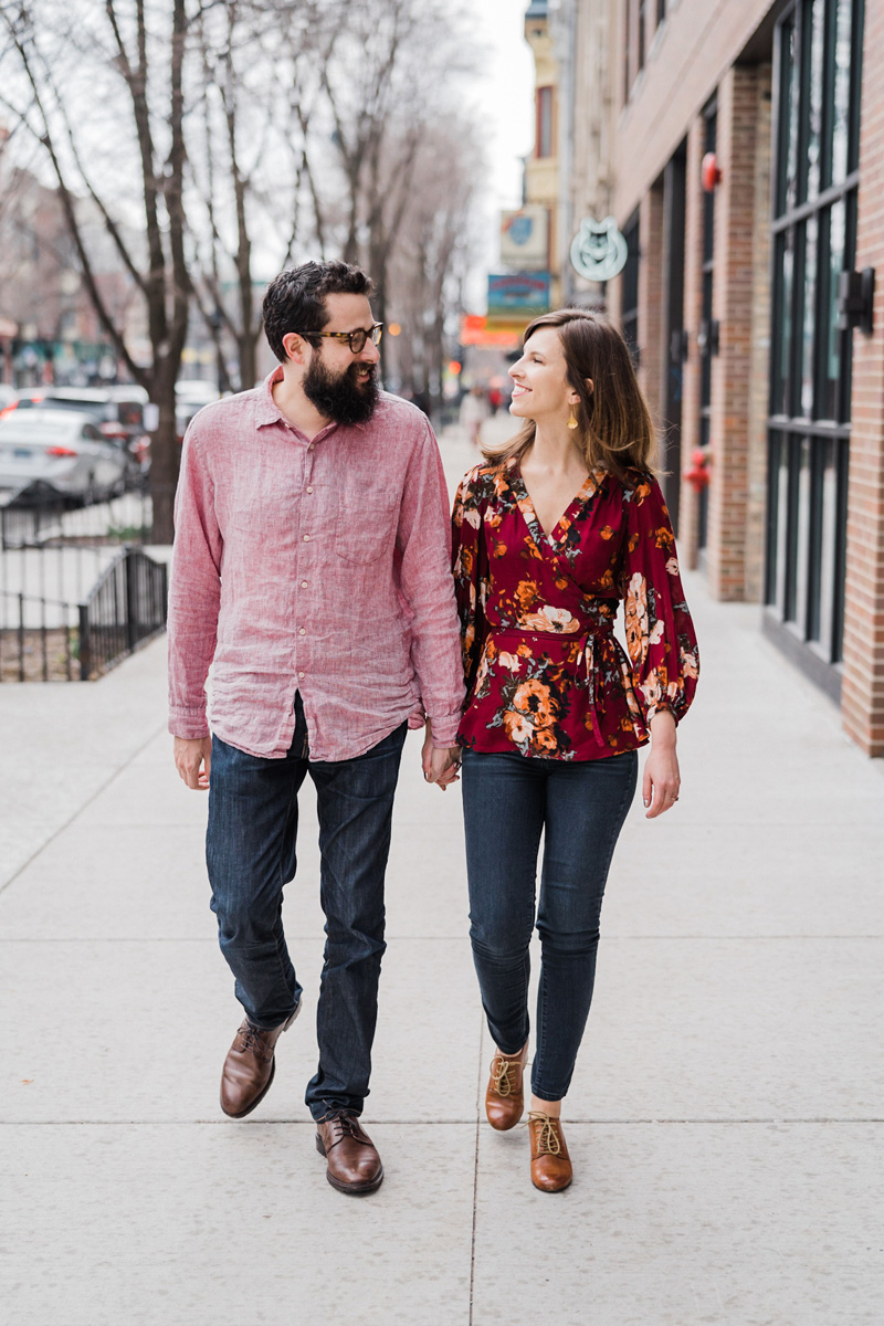 Bangers and Lace, Chicago, Illinois. Engagement photography by Two Birds Photography. Classic, low-key, and natural. Serving Chicago and the suburbs.