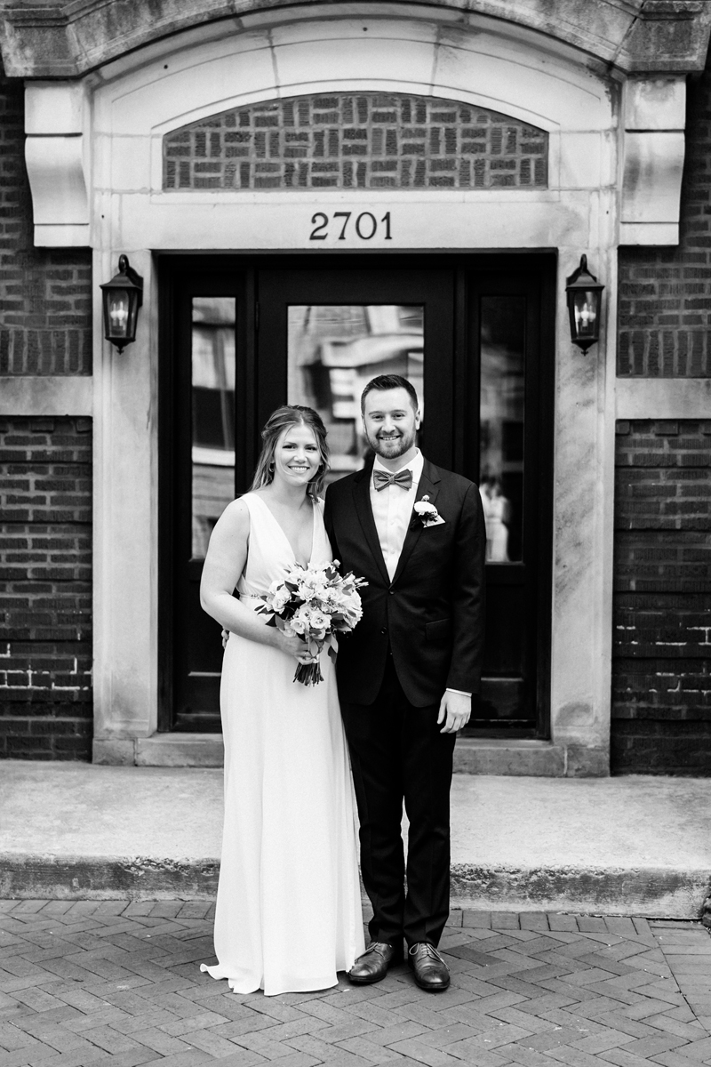 Portrait of bride and groom.