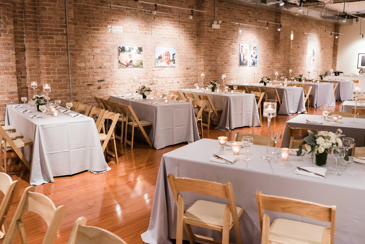 Wedding reception details.