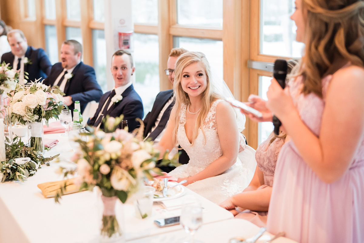 Maid of honor speech.