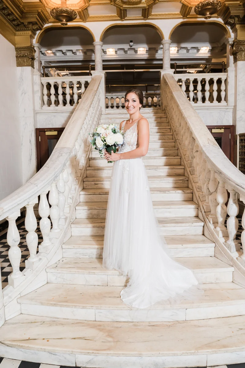 Chicago Athletic Association, Chicago, IL. Wedding photography by Two Birds Photography. Classic, low-key, and natural. Serving Chicago and the suburbs.
