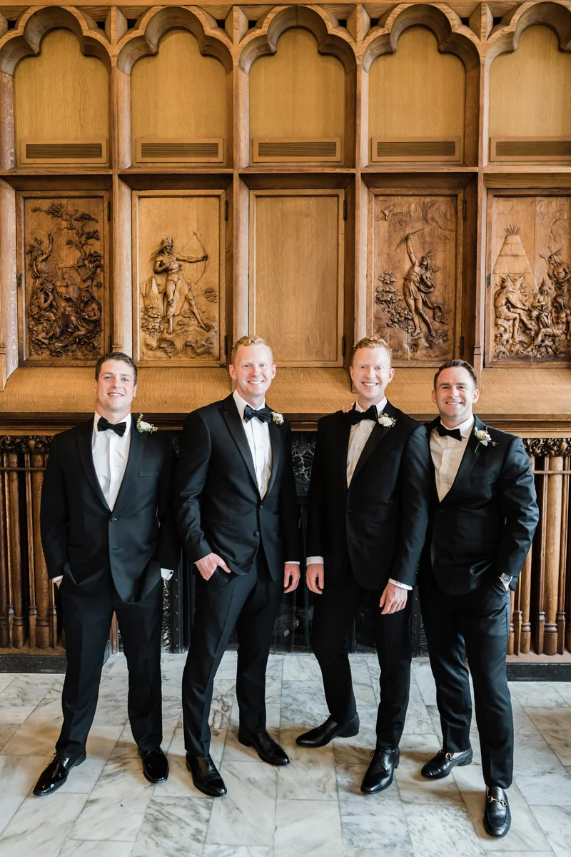 Chicago Athletic Association, Chicago, IL. Wedding photography by Two Birds Photography. Classic, low-key, and natural. Serving Chicago and the suburbs.