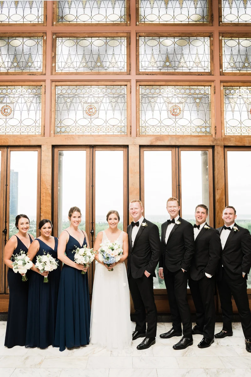Chicago Athletic Association, Chicago, IL. Wedding photography by Two Birds Photography. Classic, low-key, and natural. Serving Chicago and the suburbs.