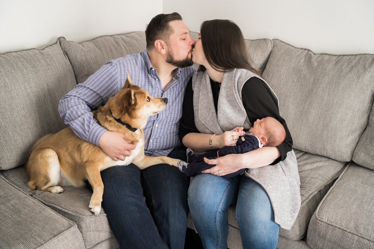 Newborn baby portrait photography by Two Birds Photography. Classic, bright, and happy. Serving Chicago and the suburbs. Image copyright Two Birds Photography 2025.