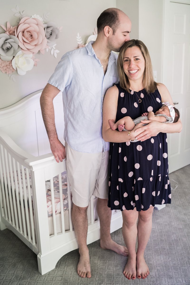 Newborn baby portrait photography by Two Birds Photography. Classic, bright, and happy. Serving Chicago and the suburbs. Image copyright Two Birds Photography 2025.