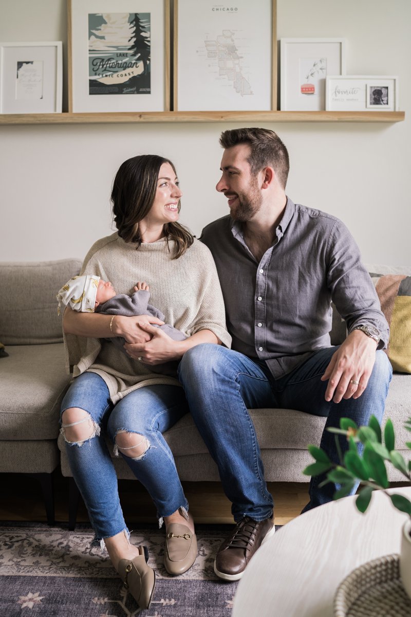 Newborn baby portrait photography by Two Birds Photography. Classic, bright, and happy. Serving Chicago and the suburbs. Image copyright Two Birds Photography 2025.