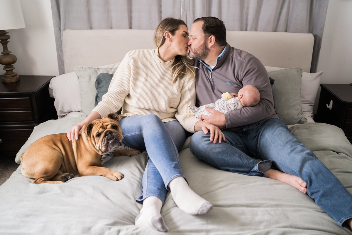 Newborn baby portrait photography by Two Birds Photography. Classic, bright, and happy. Serving Chicago and the suburbs. Image copyright Two Birds Photography 2025.