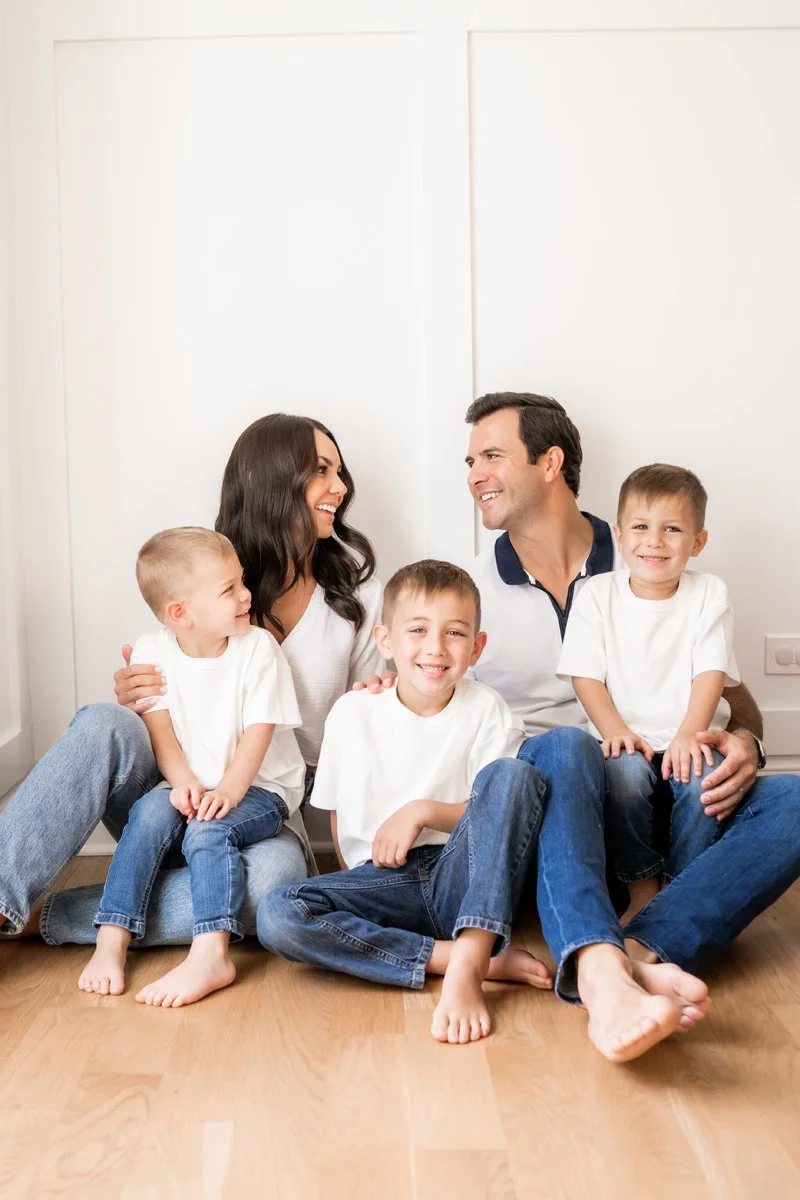  Family portrait photography by Two Birds Photography. Unique, bright, and happy. Serving Chicago and the suburbs. Image copyright Two Birds Photography 2024. 