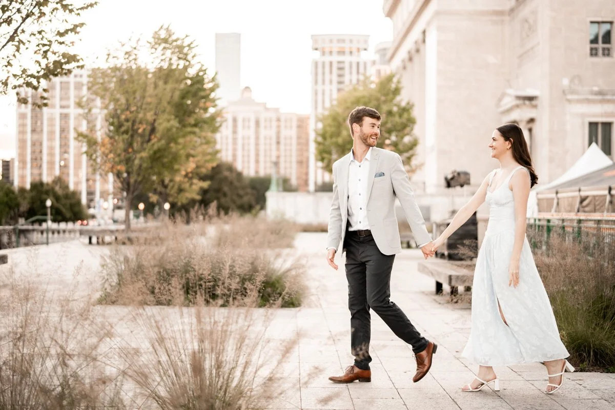Celebrate your love with light-filled, joyful engagement portraits by Two Birds Photography. Serving Chicago and the surrounding suburbs with a heart for bright, happy moments you’ll cherish forever. © Two Birds Photography 2025.