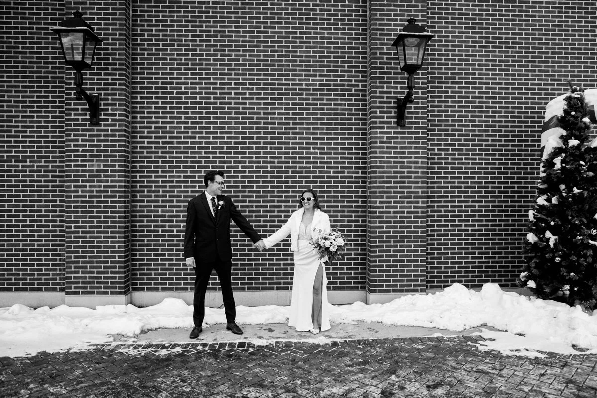  Two Birds Photography 2025 Wedding photography at Maize and Mash downtown Glen Ellyn, Illinois by Jake Moreland. 