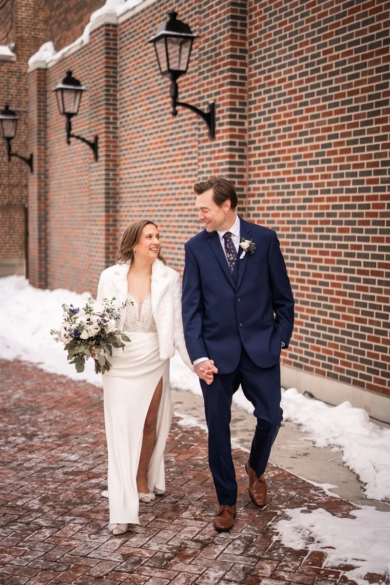  Two Birds Photography 2025 Wedding photography at Maize and Mash downtown Glen Ellyn, Illinois by Jake Moreland. 