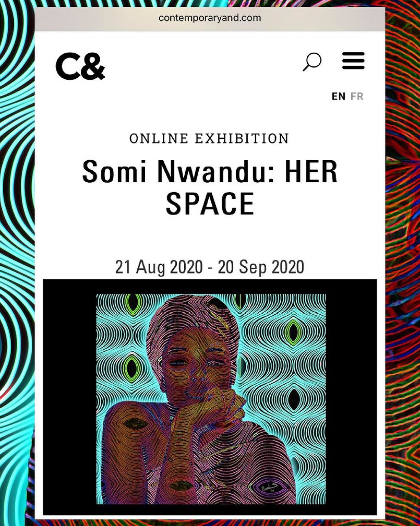 I'm honored to be recognized by Contemporary And (C&amp;) art magazine for the Her Space VR exhibition!

C&amp; is an art platform and dynamic space focusing on African and its Global Diasporic perspectives. Thank you so much @contemporaryand for the