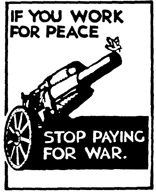  The National War Tax Resistance Coordinating Committee supports individuals who refuse to pay for war, and promotes war tax resistance in the context of a broad range of nonviolent strategies for social change. 