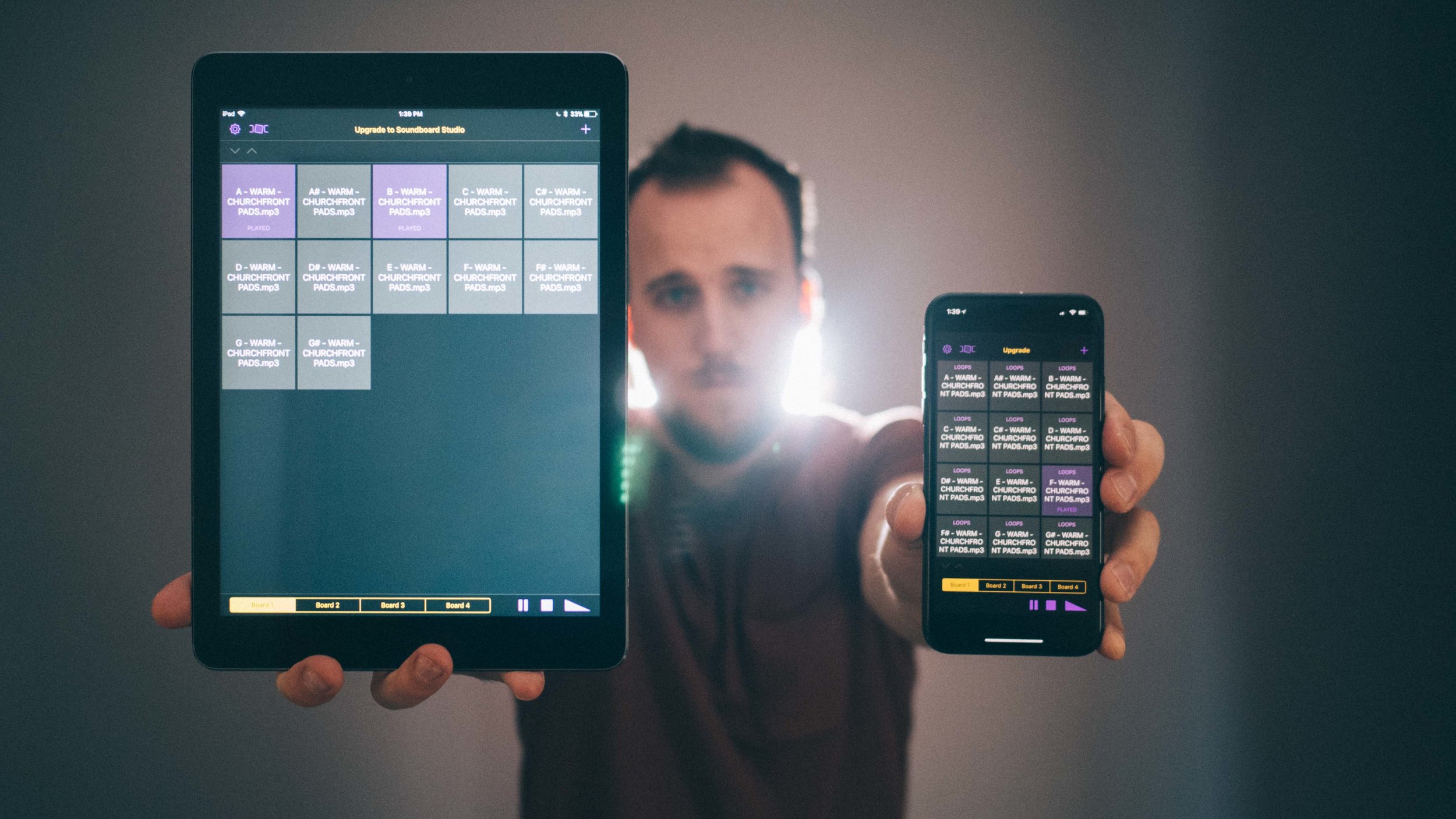 How to play ambient worship pads on an iPhone or iPad