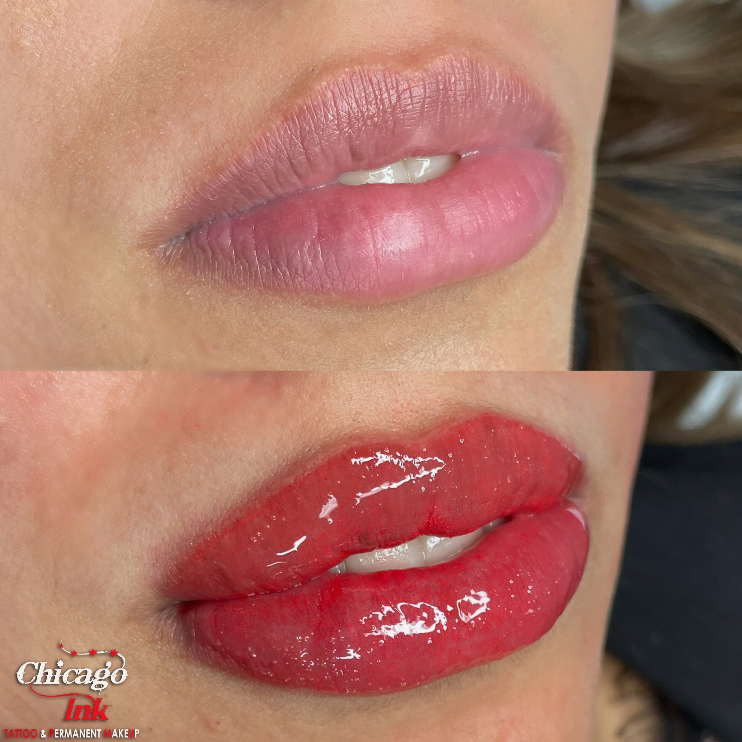 tattooed lips
