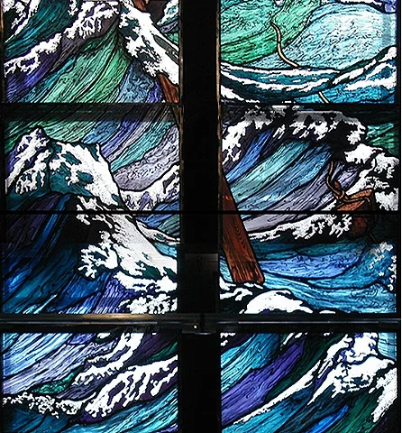 Jesus Stills the Storm (detail) 2002