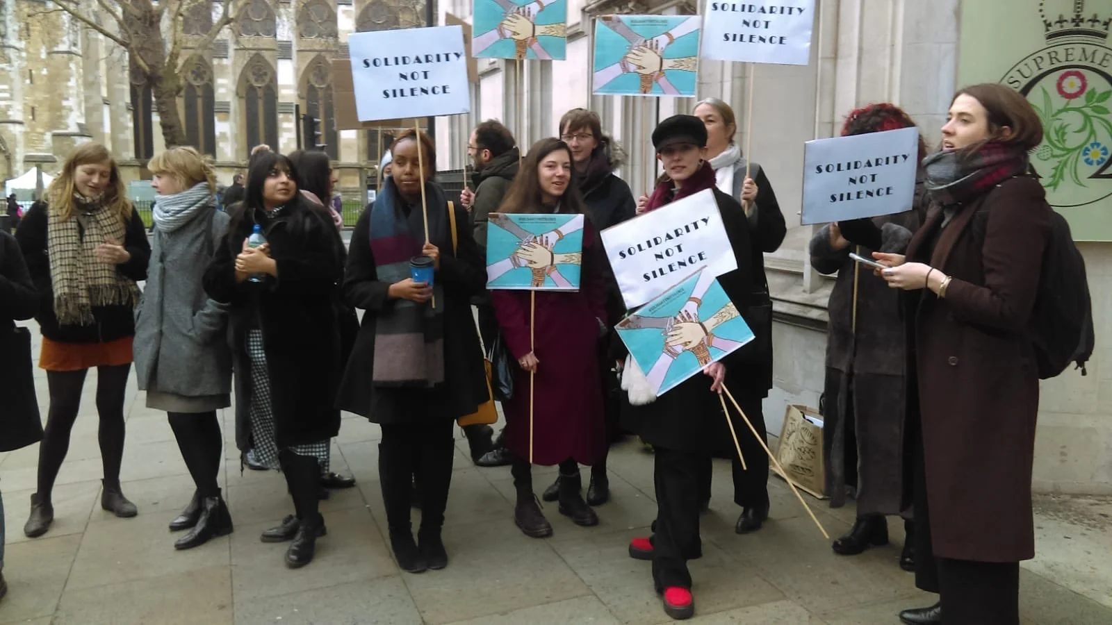Protest outside The Supreme Court on 24th January