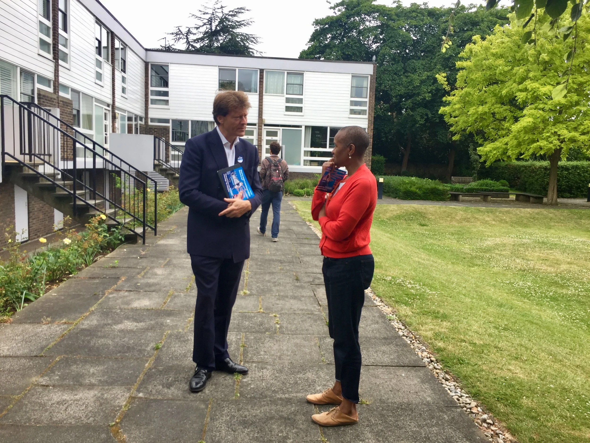 Speaking to concerned residents about crime, education and, yes, Brexit!
