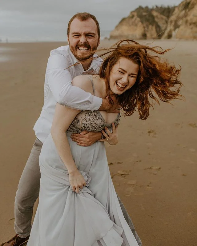 These two. They were visiting Oregon for their two year anniversary this week when Trevor popped the question. Julia found me on Instagram and we met up for an engagement session the next day! I&rsquo;m so happy to have met these two Memphis lovers w
