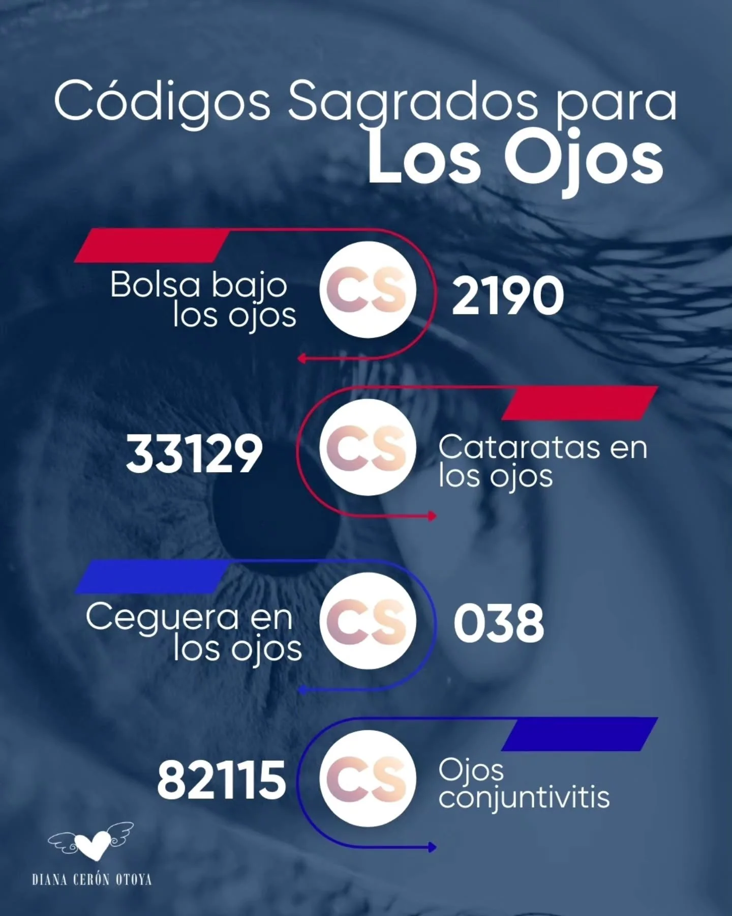 👁️✨ C&oacute;digos Sagrados para la sanaci&oacute;n de los ojos ✨👁️

Si est&aacute;s pasando por molestias visuales, cansancio, visi&oacute;n borrosa o simplemente deseas armonizar tu energ&iacute;a visual, estos C&oacute;digos Sagrados pueden acom
