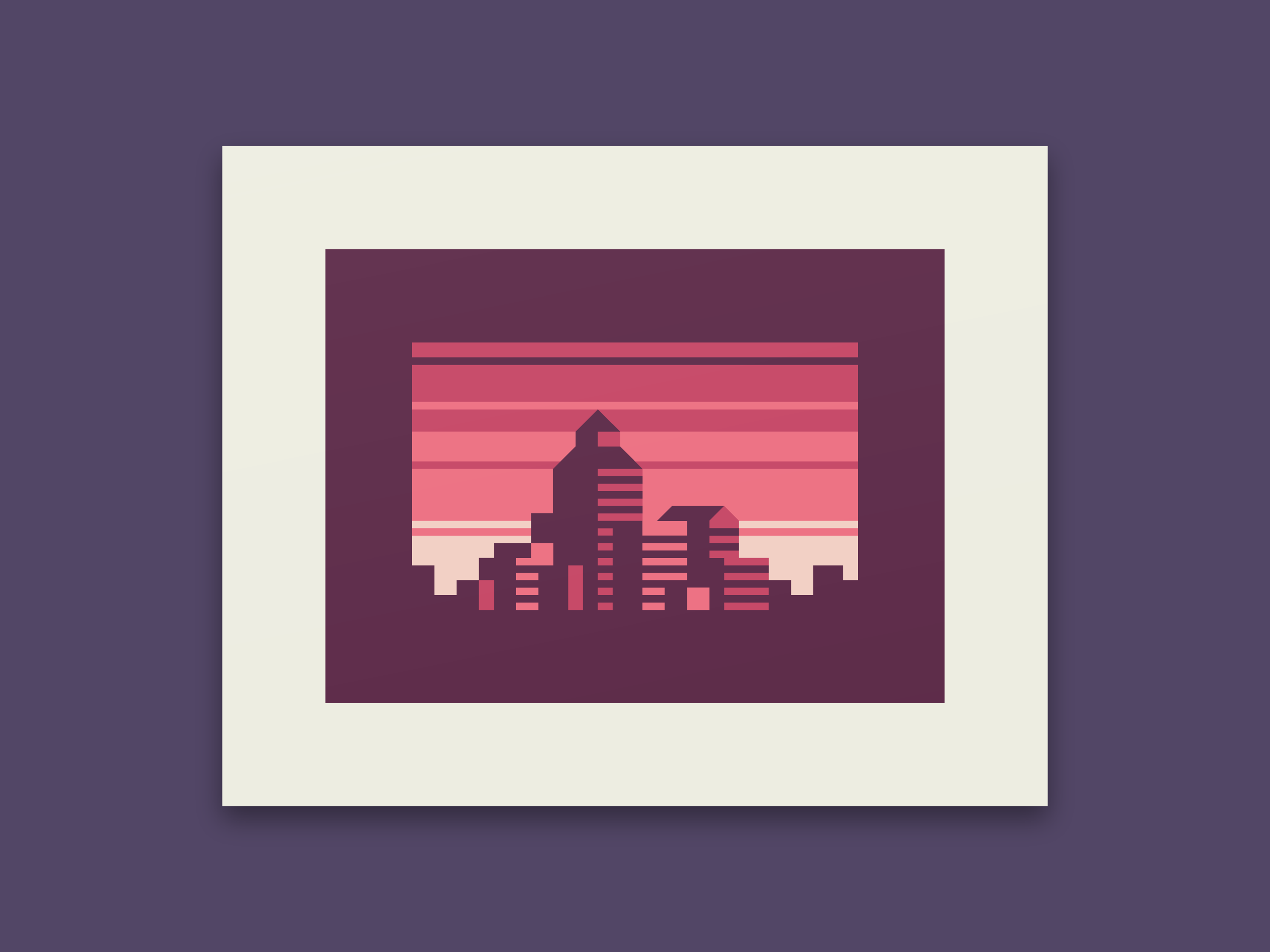 Ruby - Abstract city prints by Canopy Design and Illustration