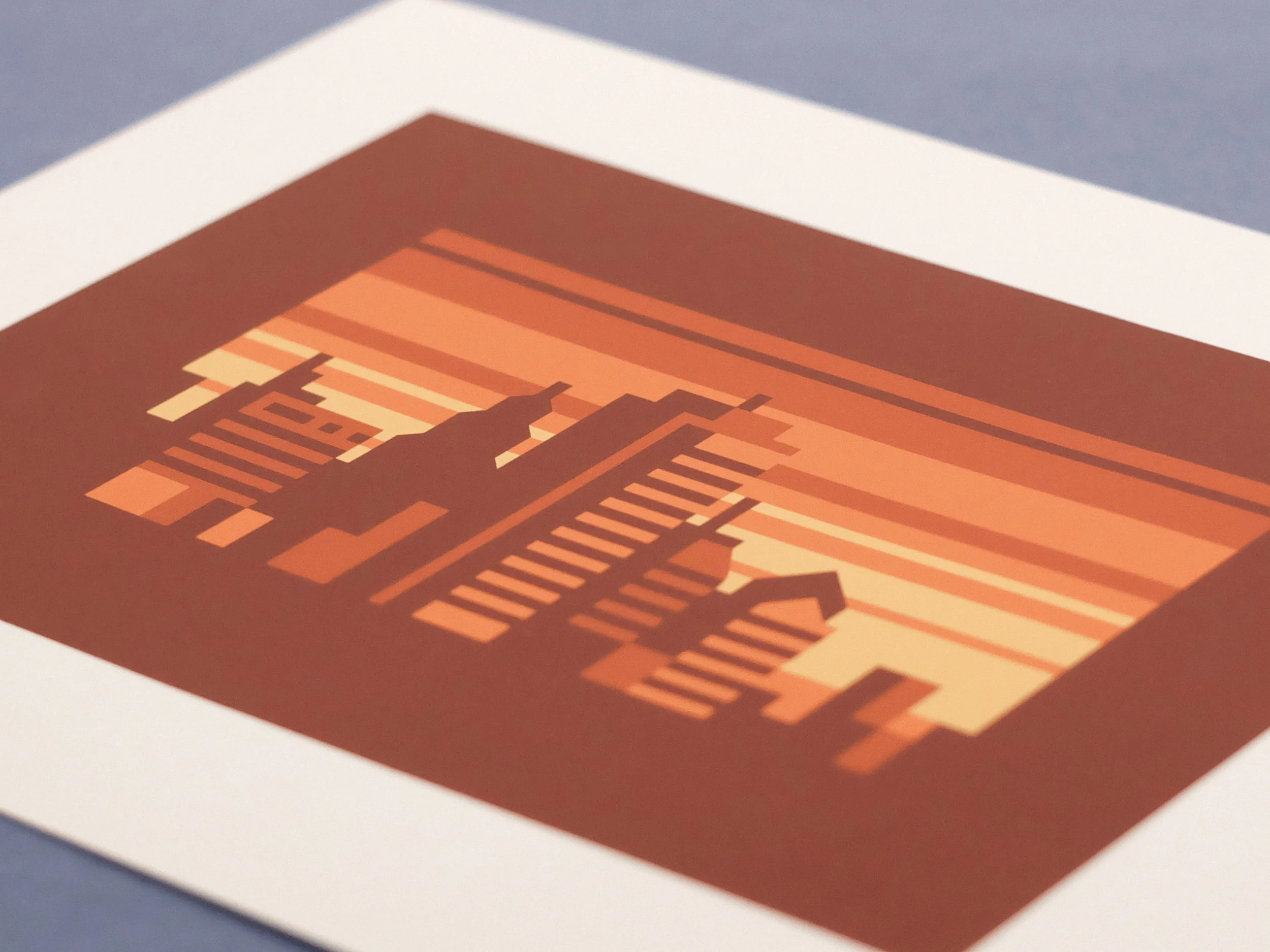Amber - Abstract city prints by Canopy Design and Illustration