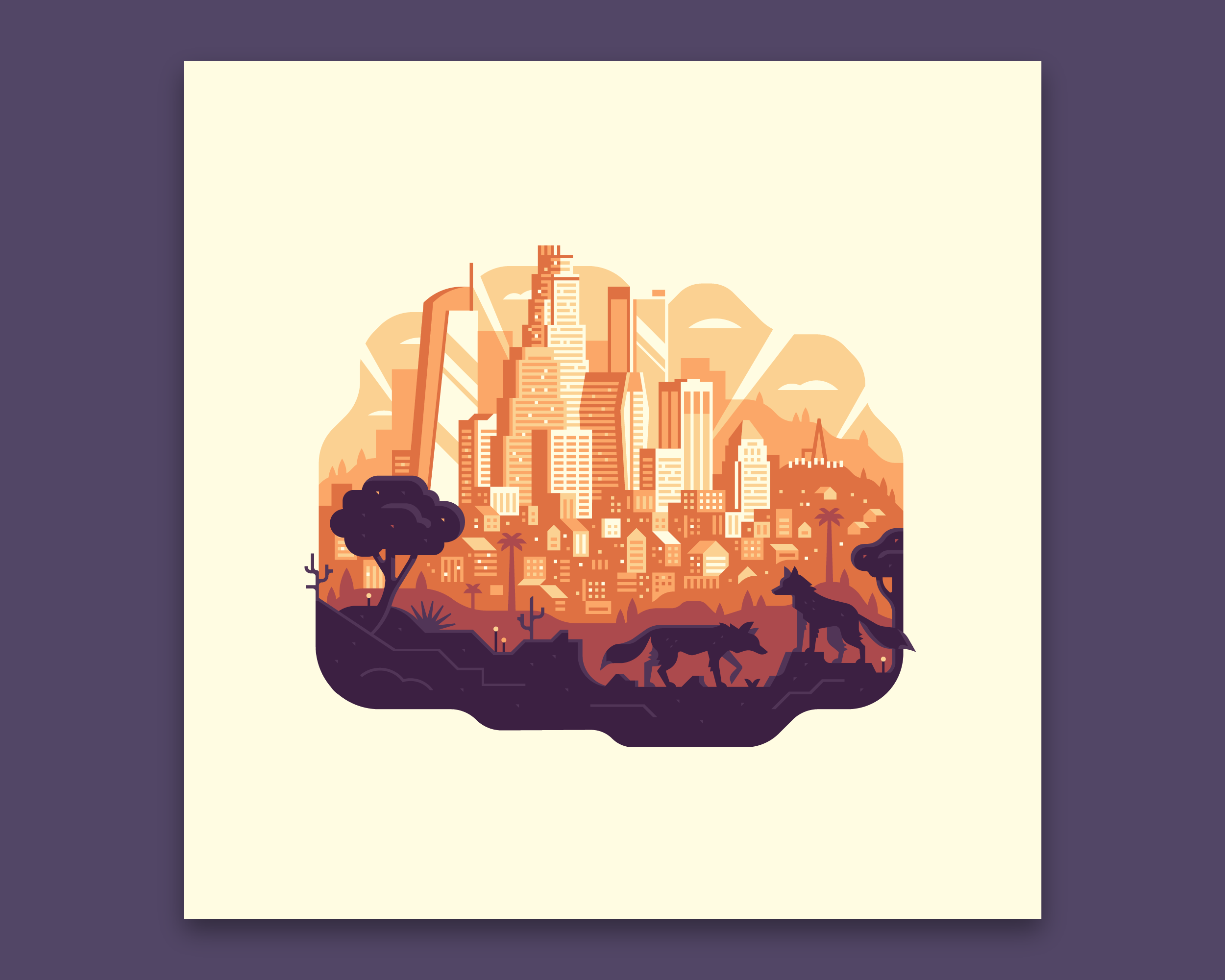 Gallery 1988 Los Angeles print by Canopy Design and Illustration