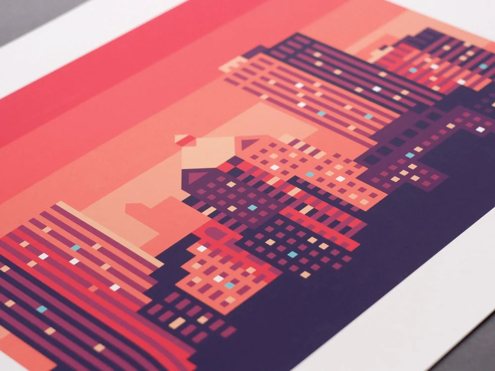 Rochester, New York skyline print photo 1 by Canopy Design and Illustration