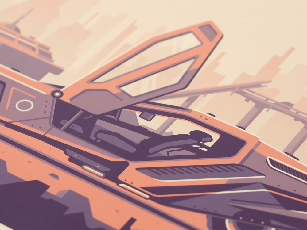 Bladerunner 2049 art print photo by Canopy Design and Illustration