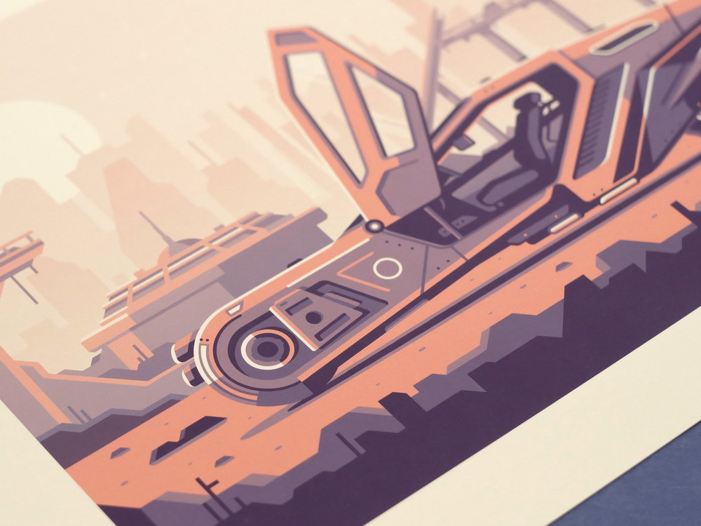 Bladerunner 2049 art print photo by Canopy Design and Illustration