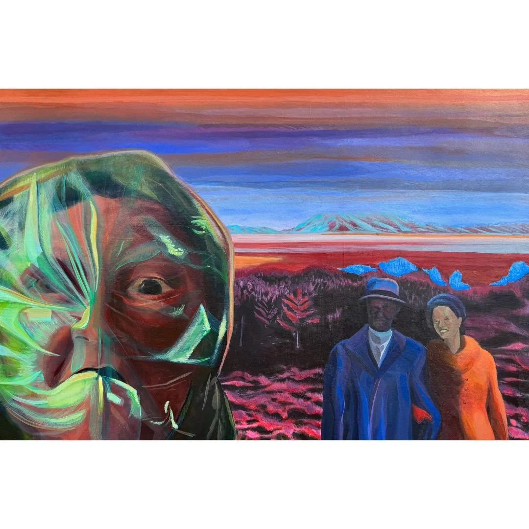 "You Go Your Way" acrylic on panel, 36" x 24", 2024