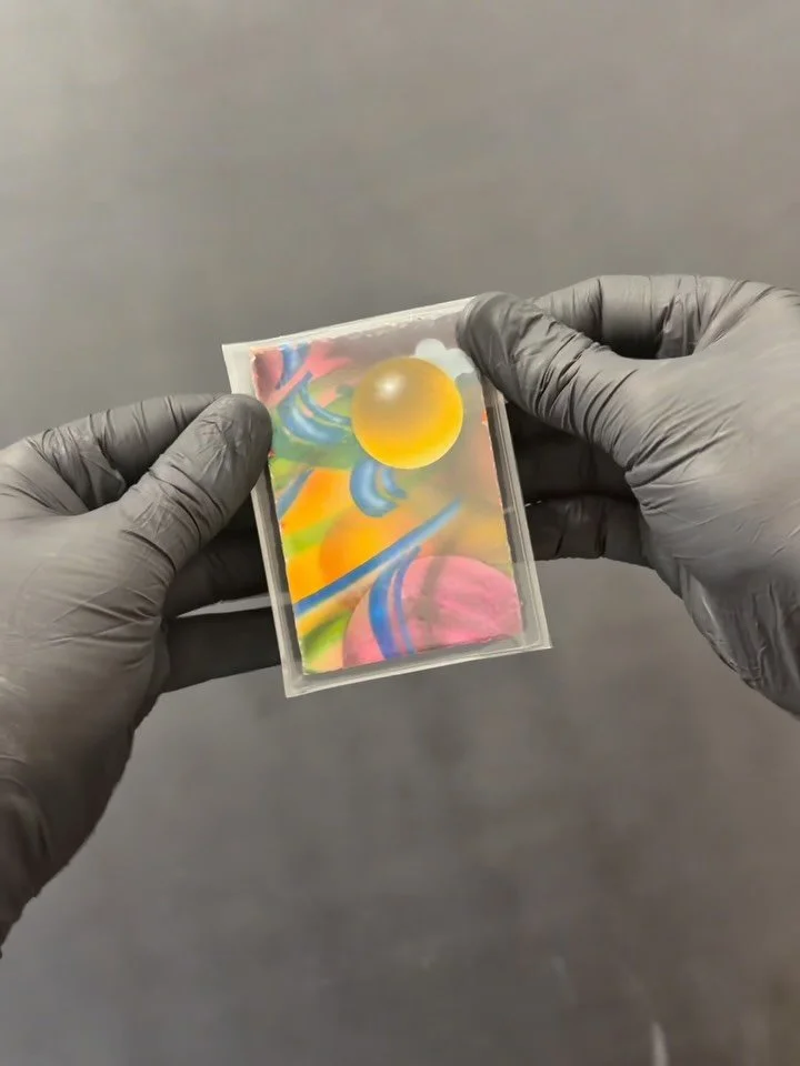 I wanted to experiment and try making physical objects from my painting process outside of the finished painting or traditional prints. 

Maybe you dig these. 

Maybe you don&rsquo;t. 

Either way, it&rsquo;s Thursday and I&rsquo;m coming over for la
