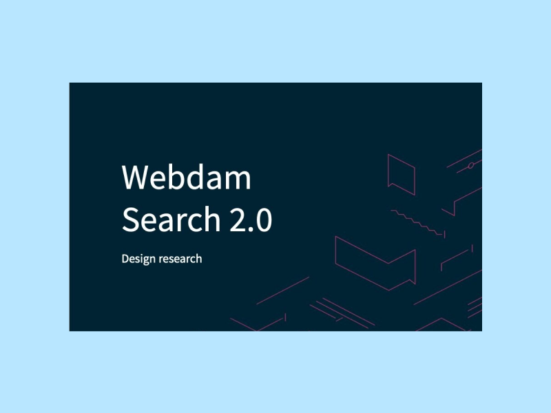 Redesigning Webdam Core’s Search Experience