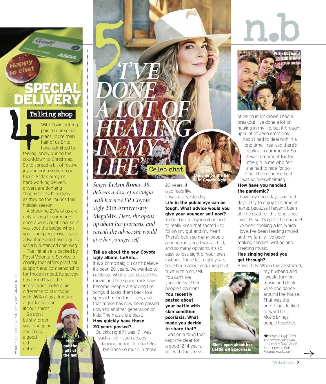 LeAnn Rimes features in The Sunday Mirror's Notebook