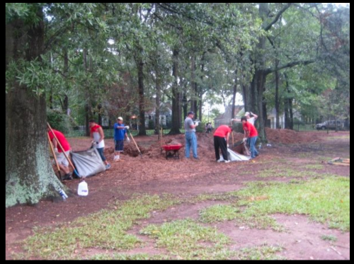 Initial park cleanup in 2009