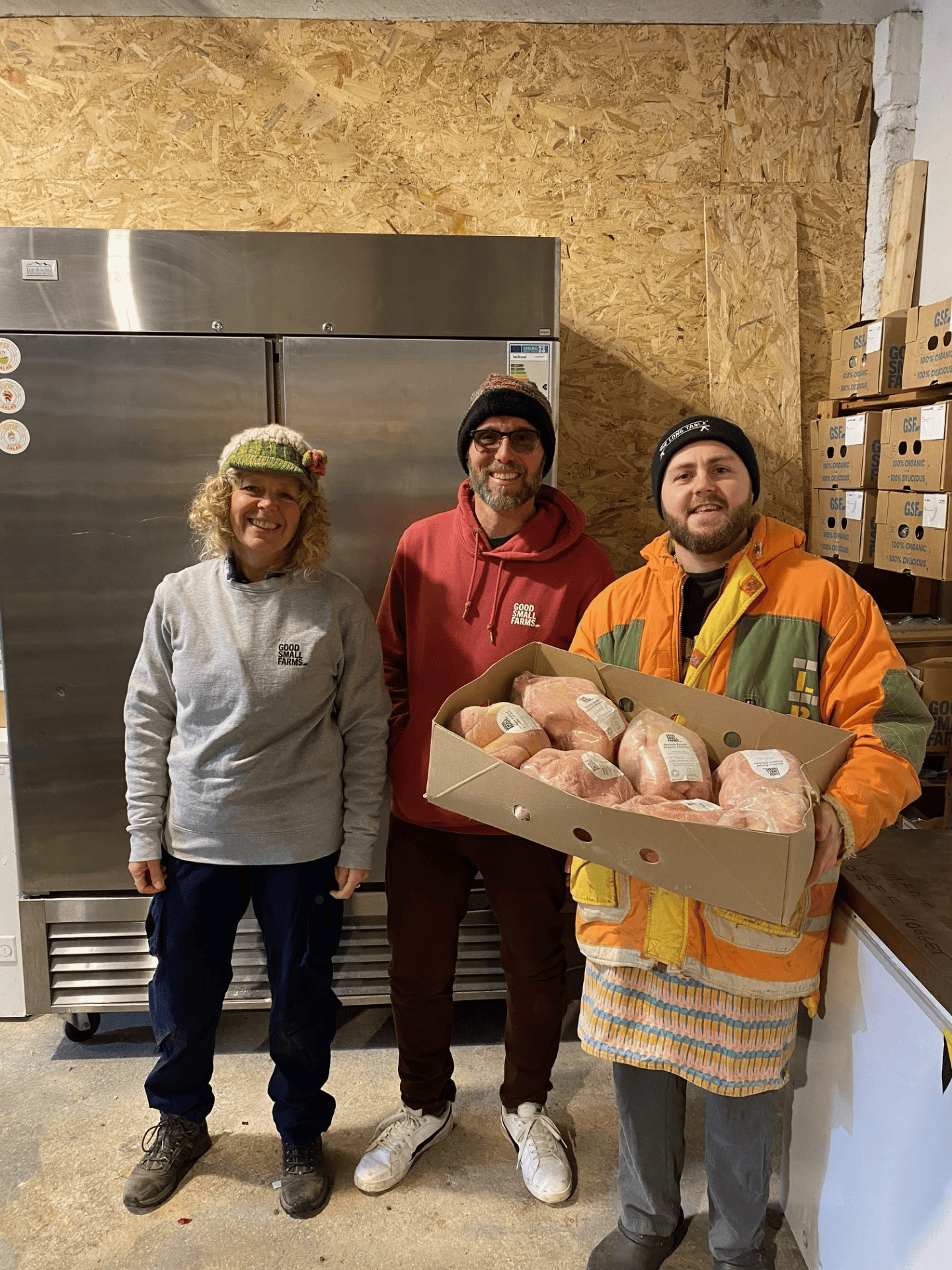 TLT chef Chris with Rachael and Stuart from Good Small Farms