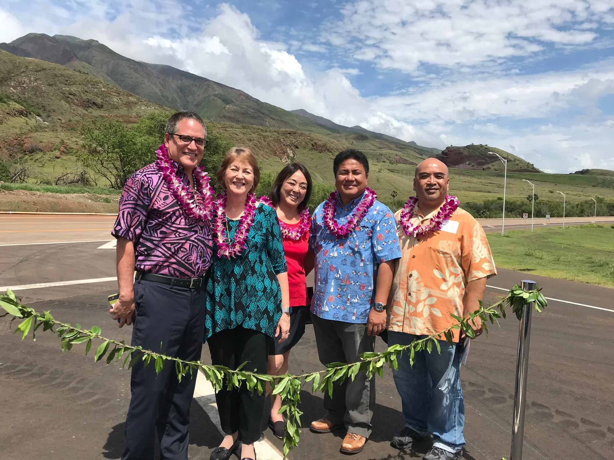 A blessing ceremony for the southern phase of the Lahaina Bypass. (April 15, 2018)