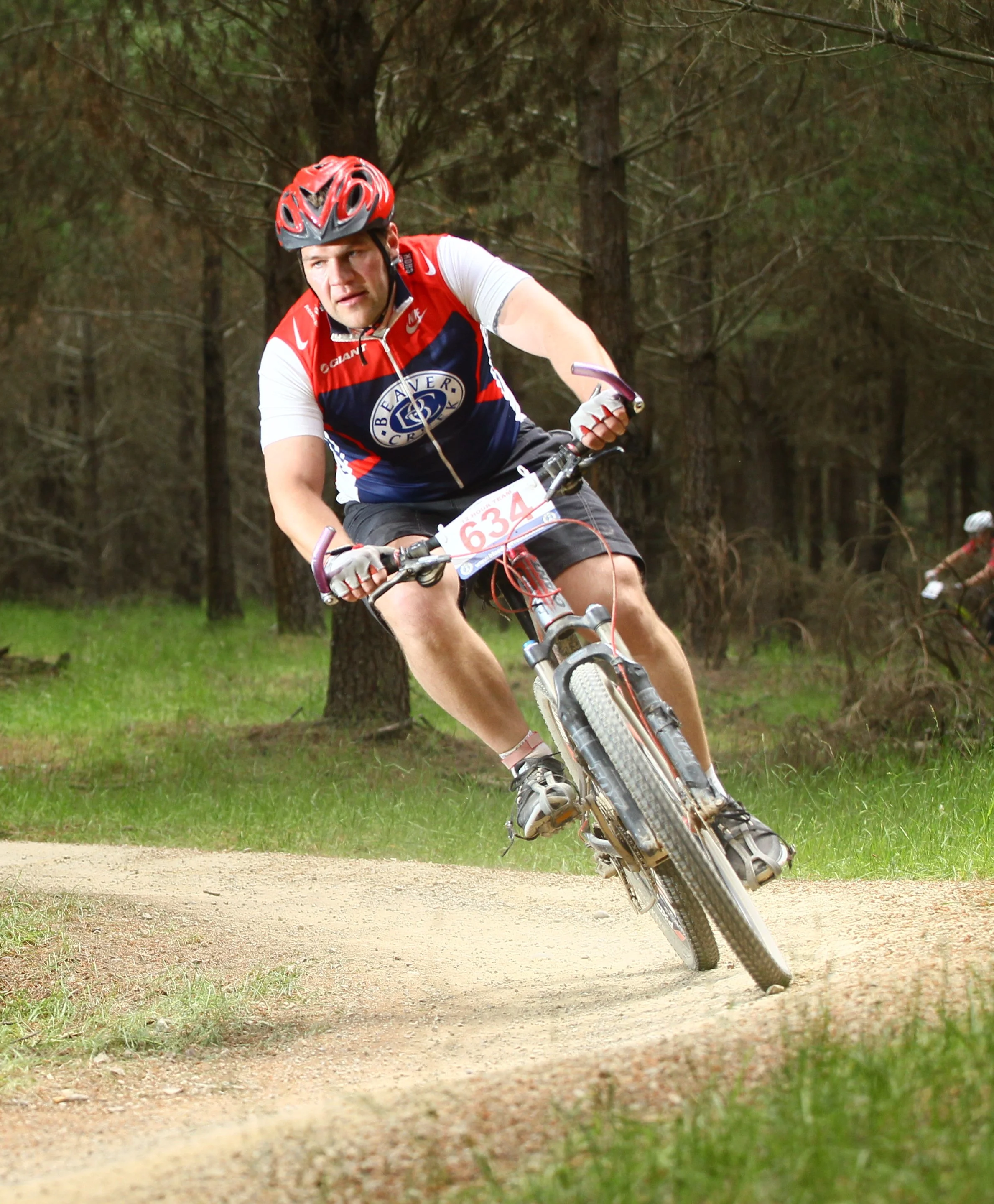 Shannon Goldsmith competes in a recent mountain bike race.
