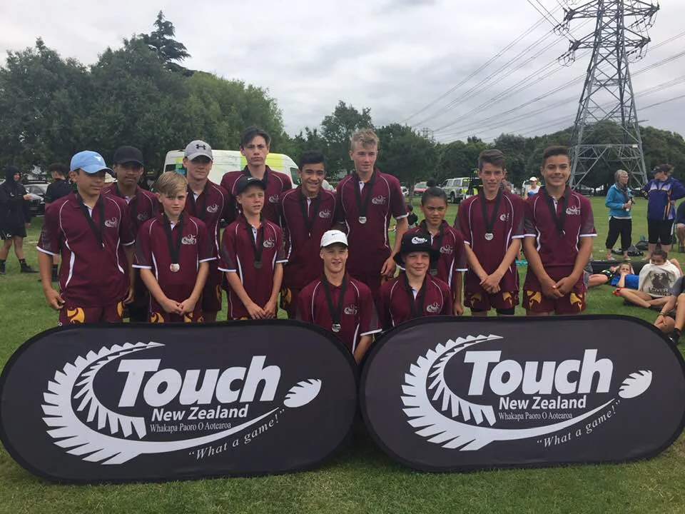 Photo: Southland U14 Boys team who claimed silver at the 2018 SI IPS. Pic: Touch Southland